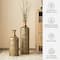Glitzhome® Antique Gold Gingko Metal Floor Vases Set